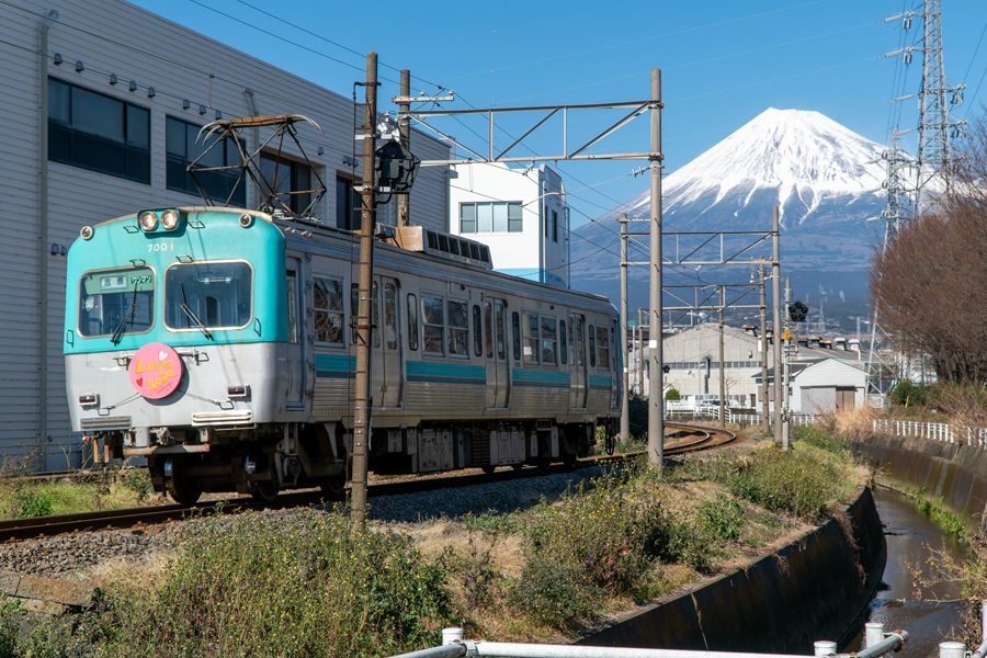 富士山と岳南電車